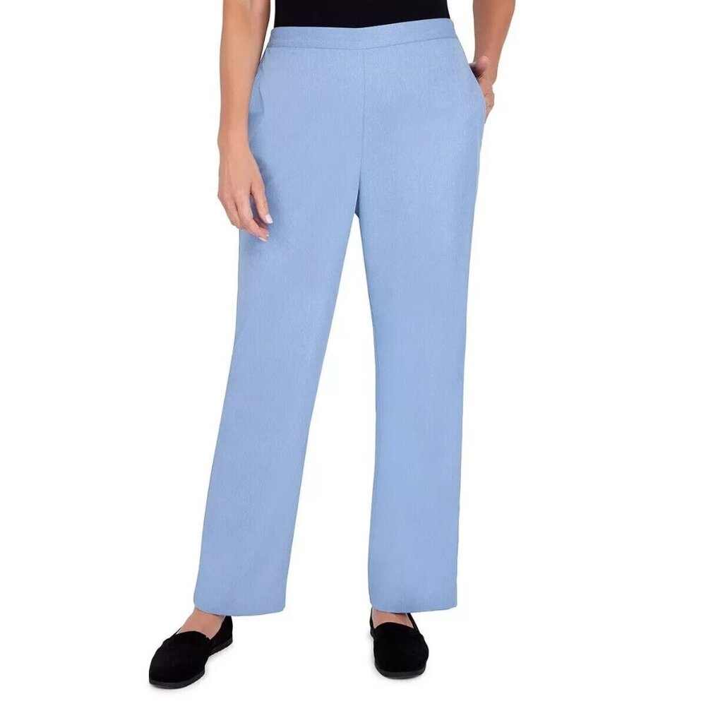 Alfred Dunner Women Size 12 Classic Blue Victoria Fall Corduroy PM147AFA